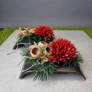 Dušičky - ikebana 1