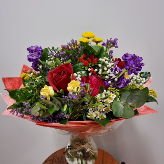 Kytica mix farebné kvety 02