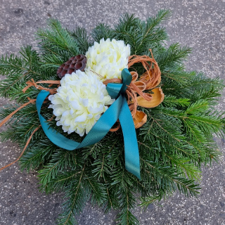 Ikebana čerstvá jedlička 04