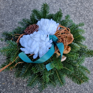 Ikebana čerstvá jedlička 06