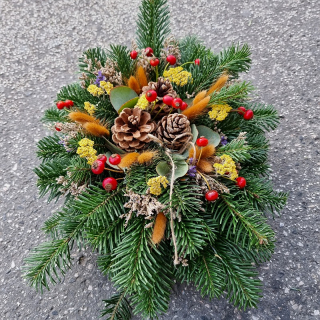 Ikebana čerstvá jedlička 08