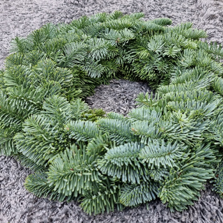 Vianočný Venček základ čerstvá neopadavá jedlička NOBILIS 20 cm